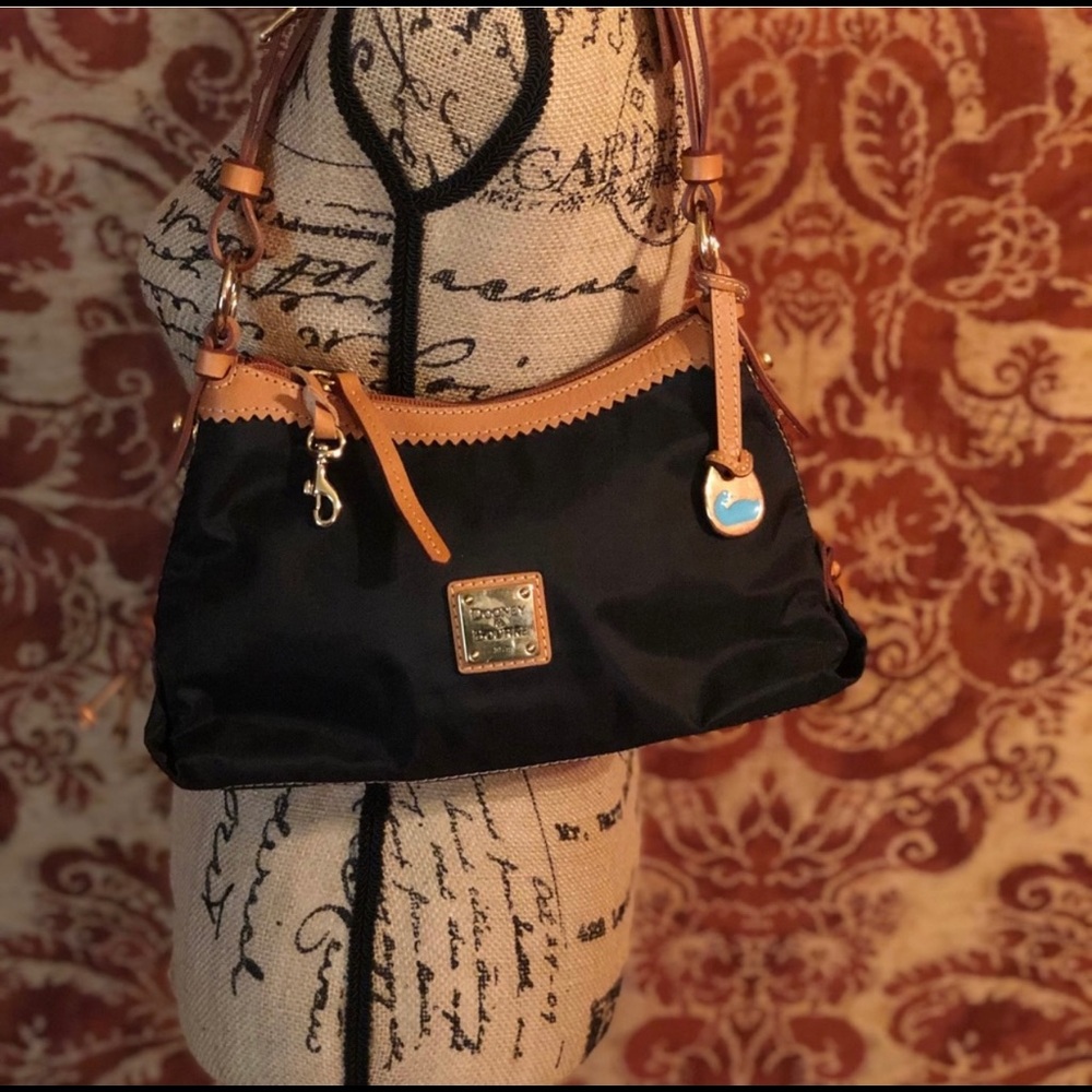 Dooney & Bourke Black Mini East/West Slouch Bag